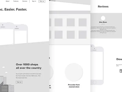 Macstock Wireframe design landing malachite team ukraine ux web wireframe