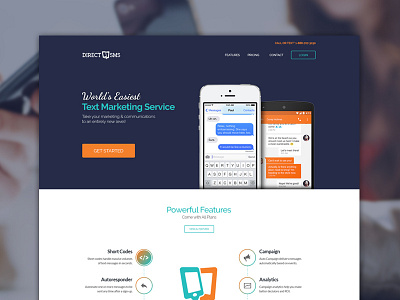 App Landing Page android app homepage iphone landing page ui ux