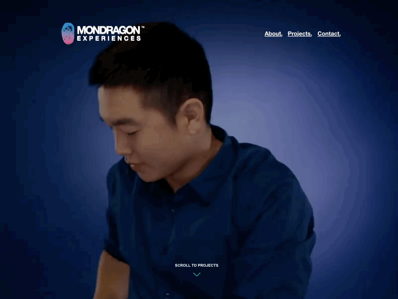 Mondragon X website branding flat gif logo minimalistic ui ux webdesign