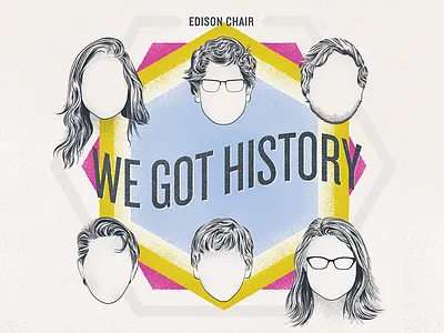 Alt cover album cd cover drawing faces gig hair illustration music people type vector