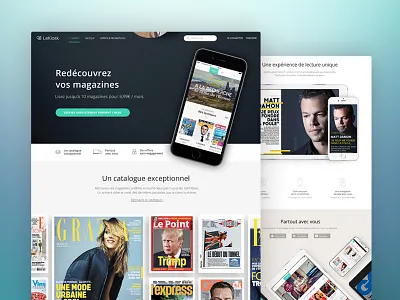 LeKiosk homepage design design devices home homepage press responsive ui ux webdesign website