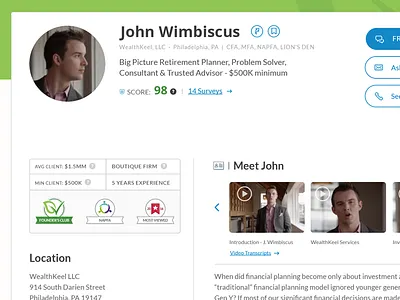 Advisor Profile Hd profile trophy videos