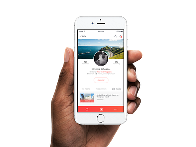 Final shots for a Breaking News App consumer mobile news