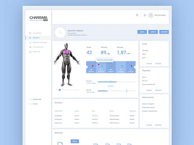 Medical Dashboard blue clean dashboard flat medical