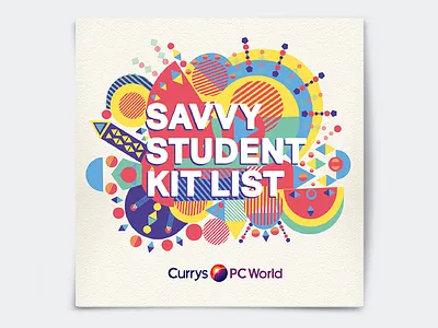 Savvy Student Kit for Currys PC World brochure currys pc world illustration print student