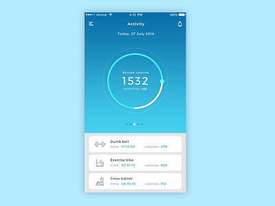 Fitness app app calories fitness health mobile