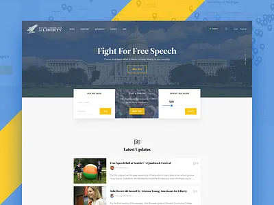 YAL Home america freedom homepage leaderboard liberty map points politics usa website yal