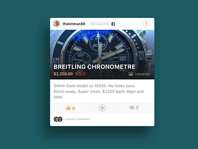 Watch Sales Cards bright cards commerce design flat ios mobile post soft shadow ui watch