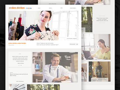 Ing DiBa campaign website proposal brand campaign flat grey ing diba marketing orange website white