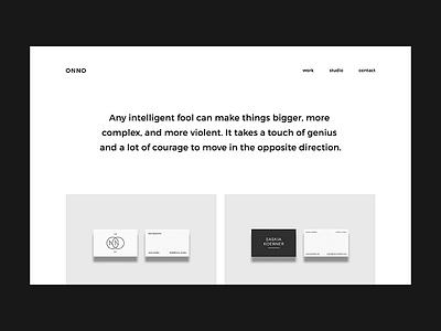 ONNO website update minimal minimal design portfolio portfolio design template ui web web design web template website website design