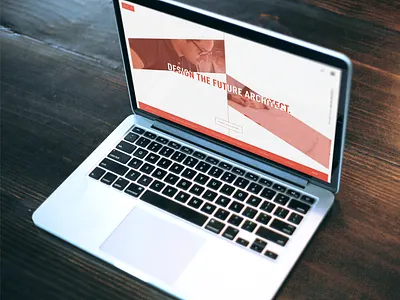 ACA Landing Page Design v2 architecture branding christian geometric minimal red startup ui web website