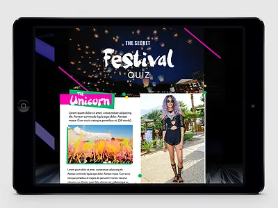 Footasylum Secret Festival Mockup digital festival footasylum online quiz