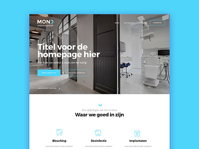 Dental Website dental homepage landingpage medical ui webdesign