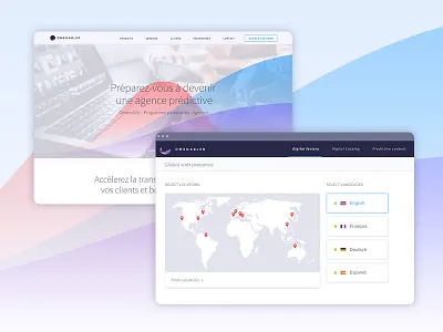 Omenabler Project app branding interface landing page predictive ui web design website