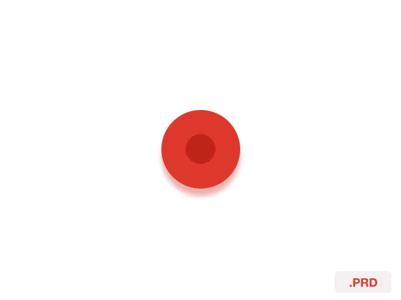 Rec Button button gif icon motion prd principle rec