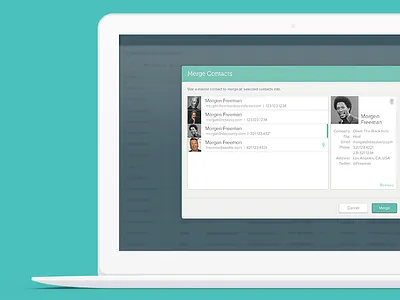 Contact Multi Merge ab contact management merge modal salesforce