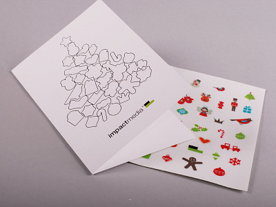 2013 Sticker Xmas Cards christmas design print print design stickers xmas