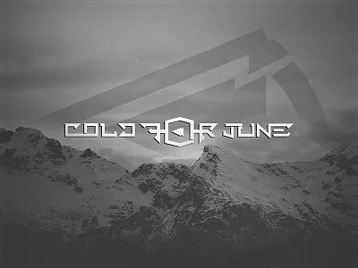 C0LD F0R JUN3 band branding lettering logo logo mark logo type mark type typography