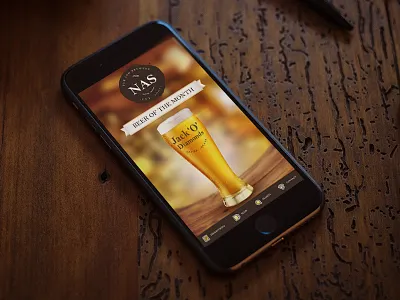 UI challenge #006 - PUB application bar beer brewery club drink icon pub restaurant ui ux yellow