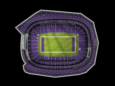 US Bank Stadium chart football maps minnesota nfl stadium vikings