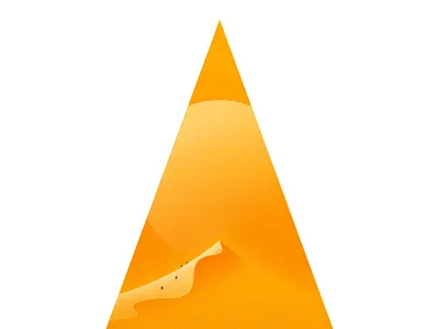 Tent dune orange poster sand sun tent white yellow