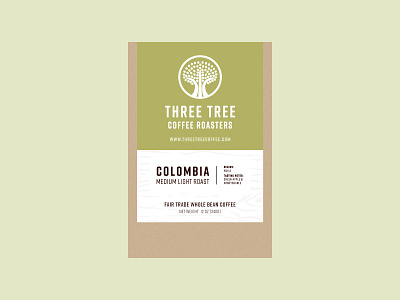 Locking Down Labels bag coffee coffee roasters fair trade illustration kraft label packaging roast tree woodgrain work in progress