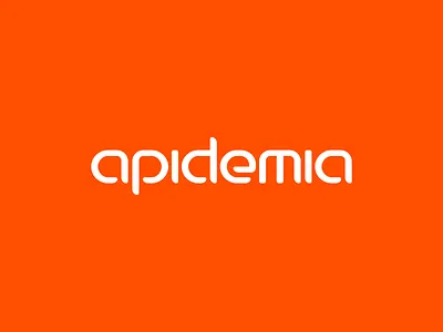 Apidemia api apidemia it logo logo design logotype orange programmers programming rounded software typography