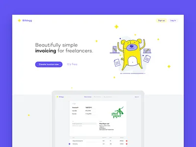 Billdogg — beautifully simple invoicing billdogg dog invoice invoices invoicing landing page