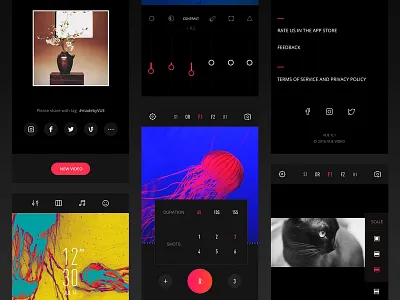 VUE app design interface ios launch mobile movie store video vue