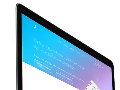 Jukko HOME page gradients home section mockup redesign responsive ui visuals website