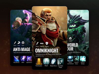 Dota Heroes Card card dota fnatic fanboy game green hype player purple yellow