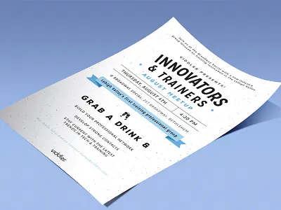 Corporate Invitation Design curved letters design invitation typography