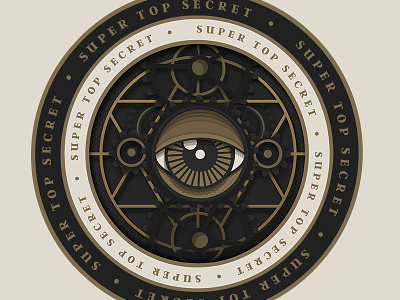 Work Branding badge branding eye eyeball gear hero home pin seal typography ui