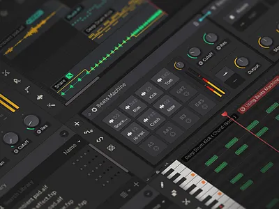 Phantom #010 - Finnal audio daw digital edm music phantom piano progress project ui ux workstation