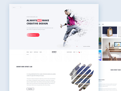Kitket Portfolio Page Design landing page portfolio template psd psd template web template
