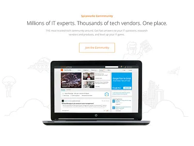 Page Section it laptop layout spaceship tech technology website