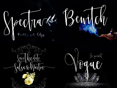 Spectra Font Family blogger calligraphy font handwritten invitation logo monoline font planner sans typeface typography wedding