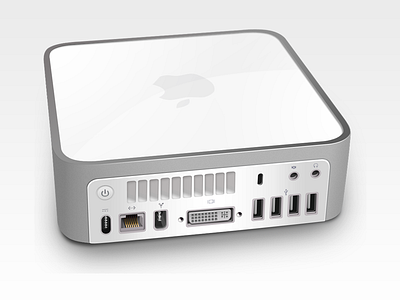 Mac Mini digital painting vector vexel
