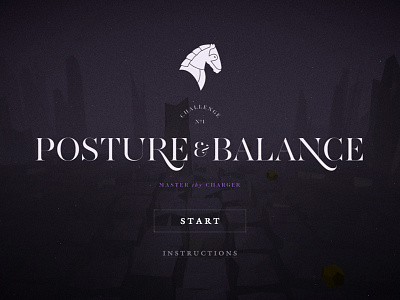 Cavalier: Start Screen animation cavalier dark design game gold pixi purple smoke svg ui webgl