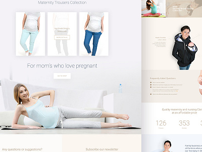Fun2bemum - landing page colors design landing love one page shipping shop ui ux web website