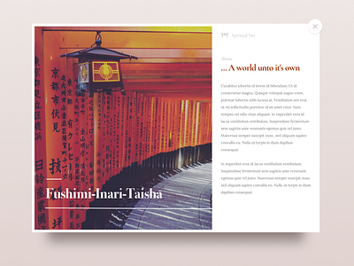 Travel Card card clean japan minimal travel ui web design