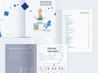 BA handbook - a few pages extra book brochure design handbook print