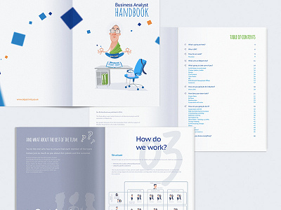 BA handbook - a few pages extra book brochure design handbook print