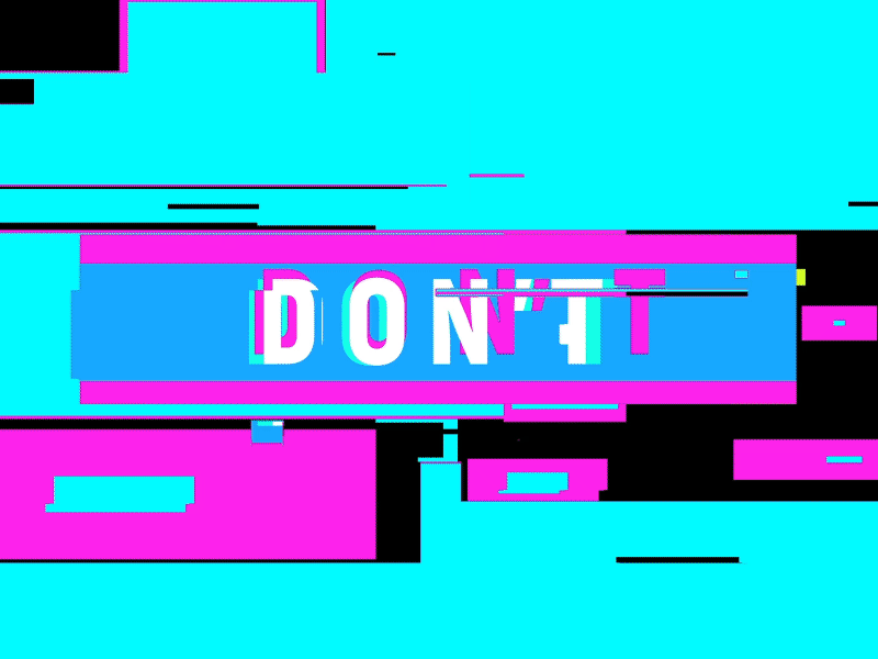 Glitch 2d after effects animation glitch shapes