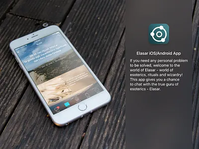 Elasar iOS/Android App android app blur business esoterics ios mobile sketch ui user experience user interface ux