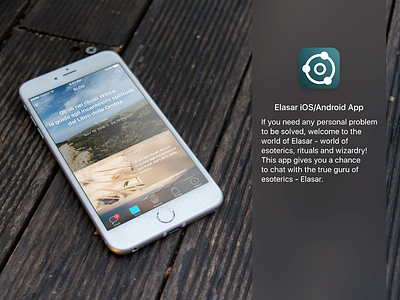Elasar iOS/Android App android app blur business esoterics ios mobile sketch ui user experience user interface ux