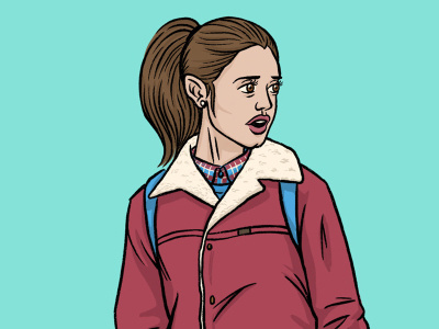 Nancy from Stranger Things barb dustin eleven fanart illustration netflix portrait stranger things tv woman