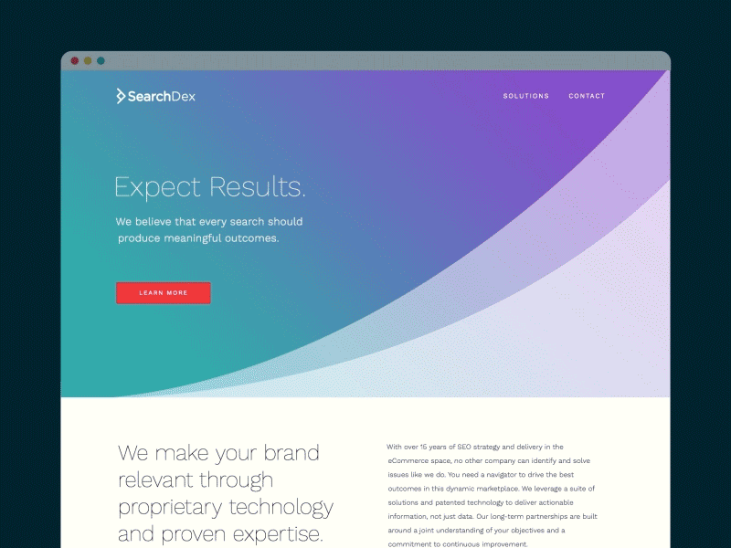 SEO Website gif gradient redesign scroll seo web design website