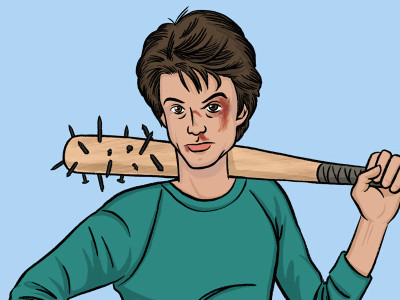Steve Harrington from Stranger Things 80s fanart illustration netflix portrait steve stranger things tv