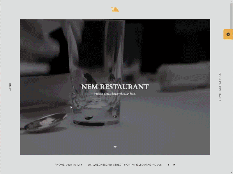 WordPress Restaurant Theme - NEM bar coffee restaurant site theme wordpress wp restaurant theme
